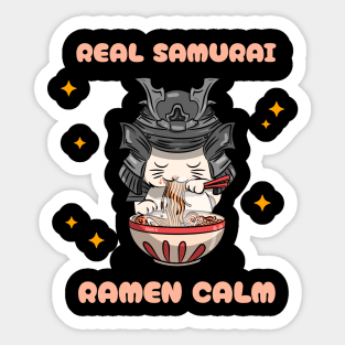 Real Samurai Ramen Calm Sticker